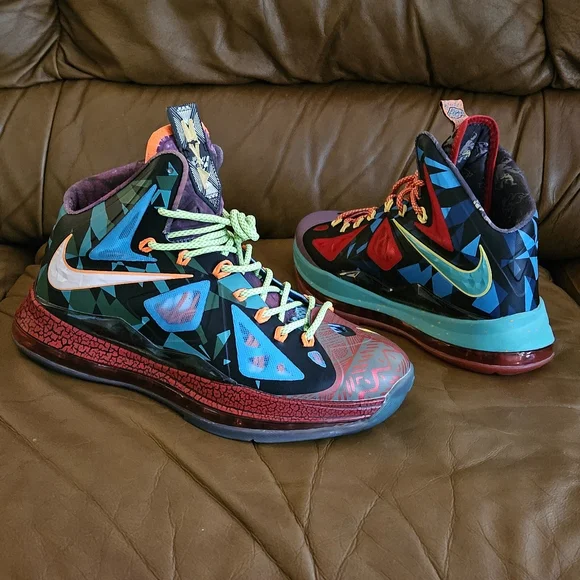 Men's Nike Lebron X What The MVP Multicolor Size 8